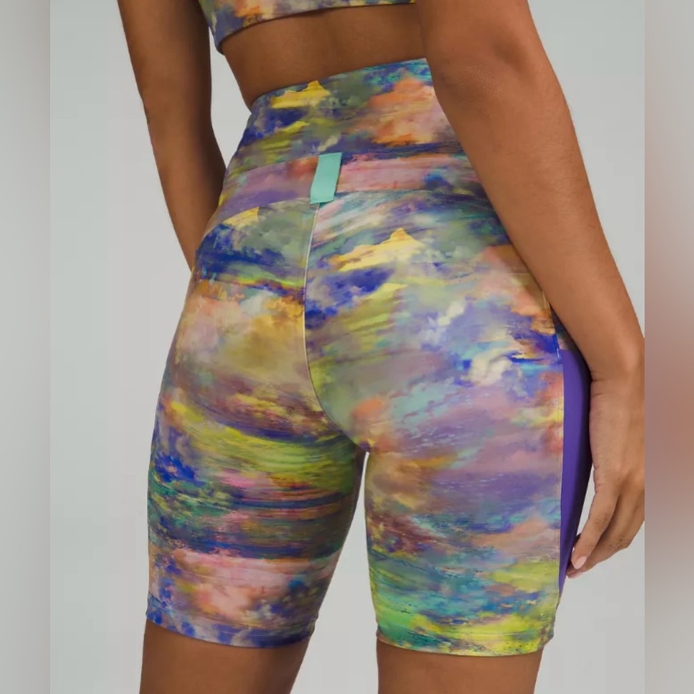 lululemon athletica Multicolor Bike Shorts Size 8